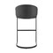 Armen Living Atherik Bar Stool in Black Metal with Black Faux Leather 840254335837 - alternate 9